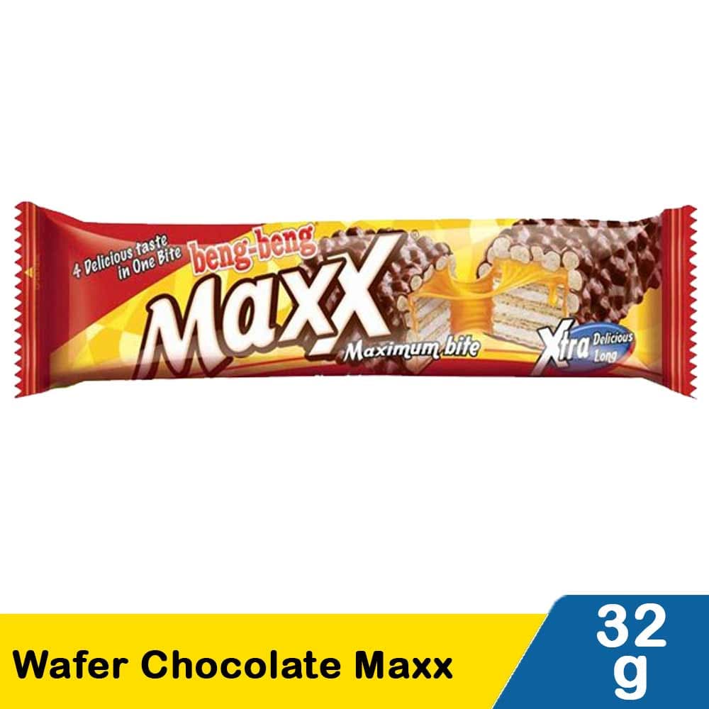 Beng-Beng Wafer Chocolate Maxx 32G - Warung Linggamas 24Jam